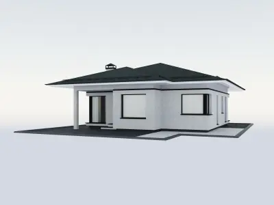 Cottage modern 3D model