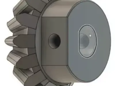 straight bevel gear  3D print model