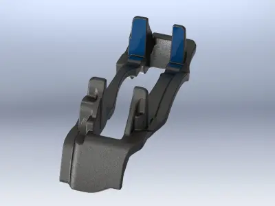 Z046338 KNORR CALIPER CARRIER 3d reverse engineering 3D print model