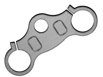 Motorcycle Triple Clamp 3D print model