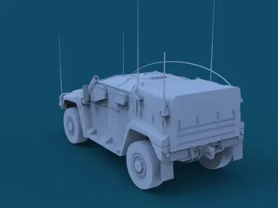 HAWKEI PROTECTED VEHICLE READY TO PRINT 3D model