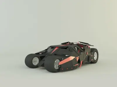 Batmobile car 3D model