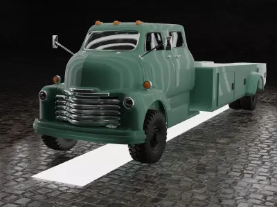 CHEVROLET COE TRUCK 1949 V3 3D print model