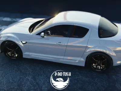Mazda RX-8 3D Model Interior and Exterior  Ultra High Detail  3D model