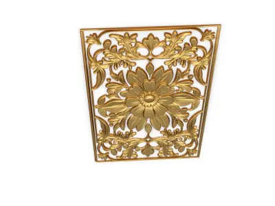 classical door decor 14 3D model