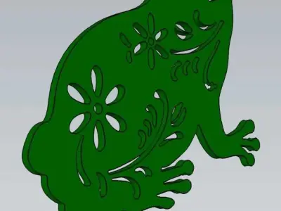 Wonderful Artificial Frog Home and Garden Outdoor Lawn Decor 3D model
