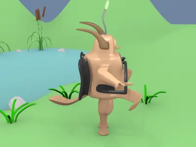 Sci-Fi Monster 2 Free 3D model