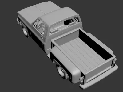 Chevrolet C10 1974 3D print model