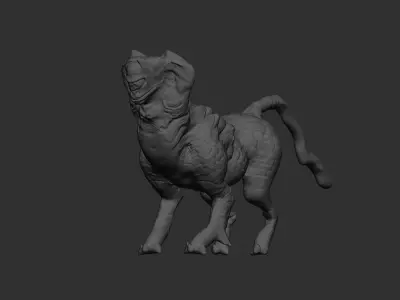 Sphinx creature cyclop 3D model