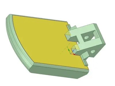 Spare part handle clothes dryer EBD 910 W 3D print model