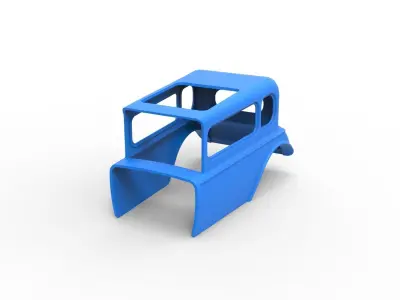 Shell model for Hot rod mud dragster Scale 1 to 12 3D print model