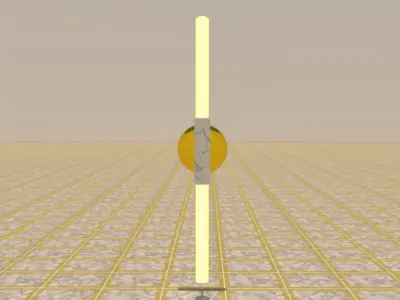 Wall Lamp Low-poly 3D model