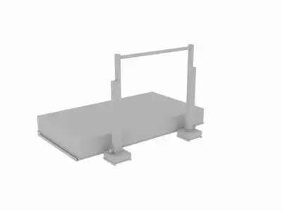 Jump Platfom Low-poly 3D model