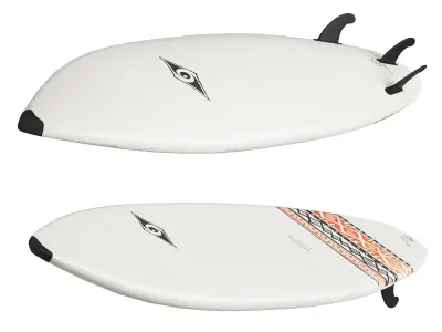 Surfboards two 3D model