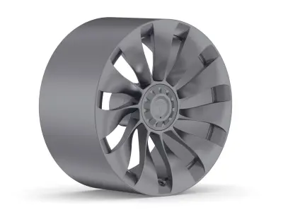 Tesla Car Rim 01 3D model