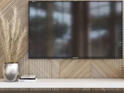 TV  Wall 07 3D model