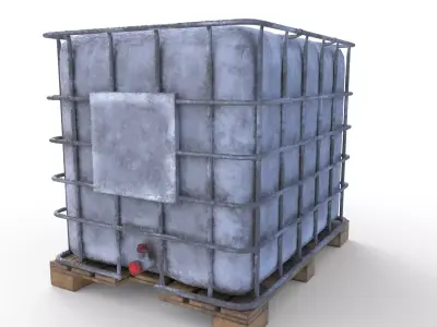IBC Container 4 Low-poly 3D model