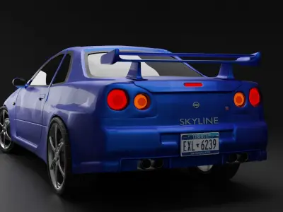 Nissan Skyline GTR R34 3D model