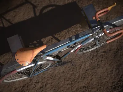 Bike Vintage bicycle 3D model