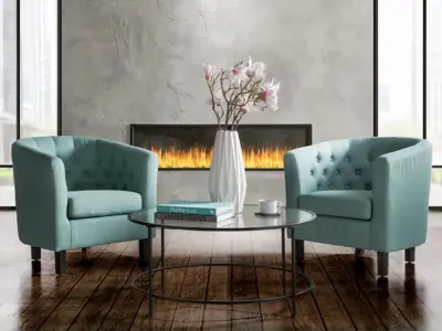 Jayde Glass Top Coffee Table 3D model