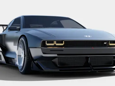 Hyundai N Vision 74 - with interior 3D model