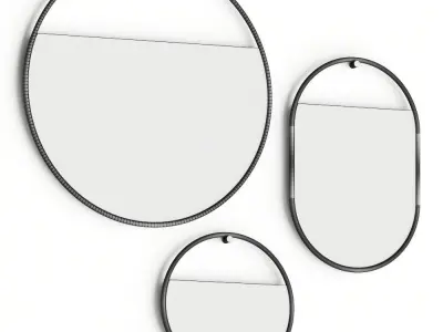 Northern Spiegel Peek Circular Mirrors 3D model