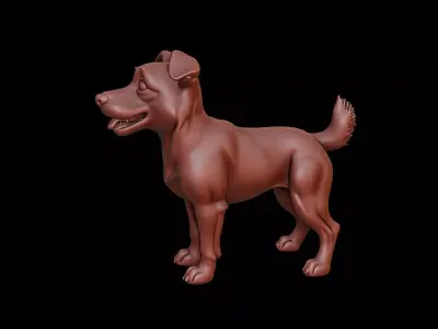 Dog Animal Sculpture 3D print model get