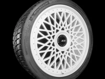 10 Spoke Center-locking Rims 3D model
