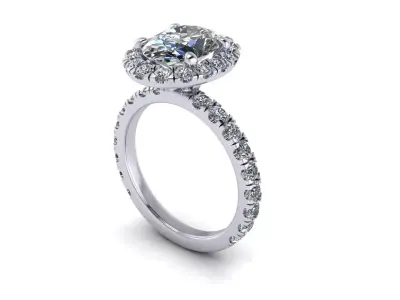 Diamond Fashion Ring R6 3D print model