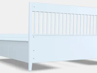 IDANAS Bed frame with storage Low-poly 3D model