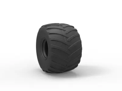 Wheel from monster truck 3D print model