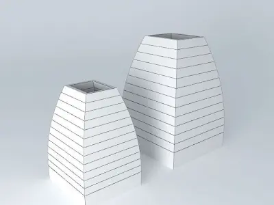 resin vases vasos de resina Free 3D model