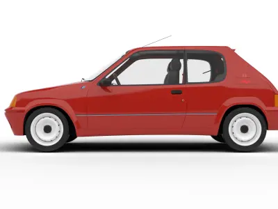 Peugeot 205 Rallye 1 3 1991 3d model 3D model