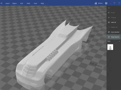 Animated Batmobile 3D print model