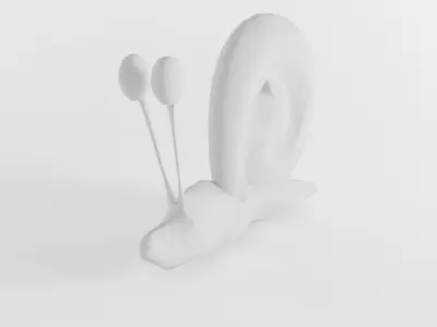 Gary the Snail From Sponge Series Escargot Helix Winkle Low-poly 3D model