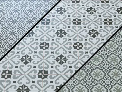 Porcelain tile EVASION AZUL 3D model
