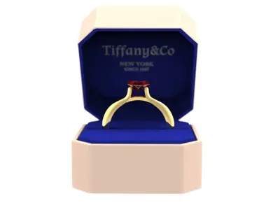 ENGAGEMENT RING Low-poly 3D model