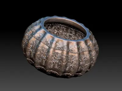 HM Succulent Flower Pot 004 3D print model