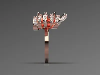 A Butterfly of Diamonds and Ruby jr00006 3D print model