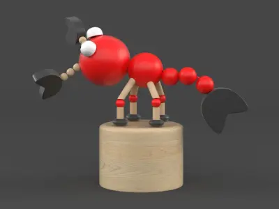 Wooden Toy 3D model