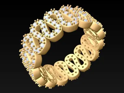 Diamond Ring - Womens Rings - N311320 3D print model