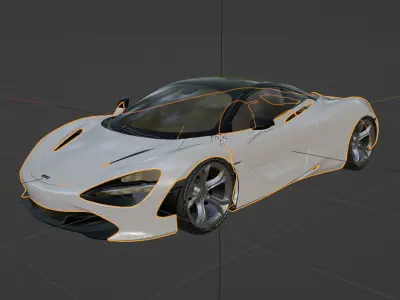 Mclaren 720s 3D Model 3D model
