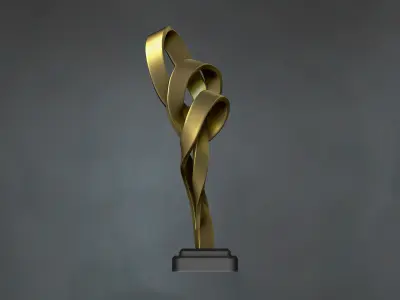 Abstract sculpture tabletop decoration  3D print model