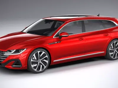 Volkswagen Arteon Shooting Brake Hybrid 2021 3D model