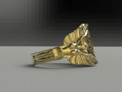 King Solomon Ring 3D print model