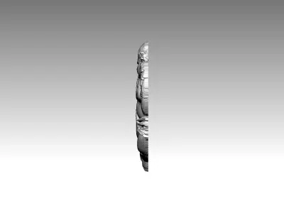 Angel relief pendant 3D print model