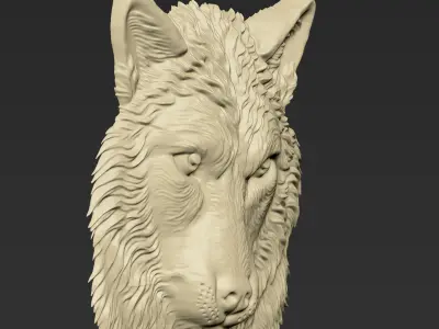 Wolf Head A3 3D print model