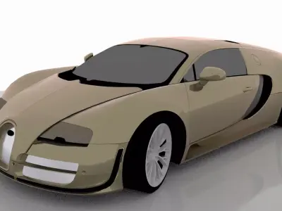 Yellow Car 3D model