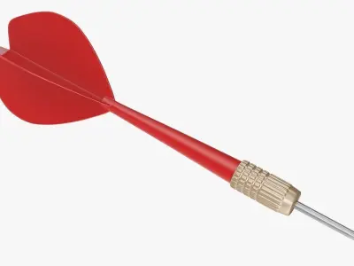 Red Dart Low-poly 3D model