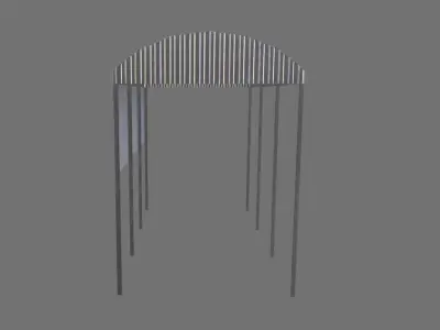 Stainless Roof Low-poly 3D model